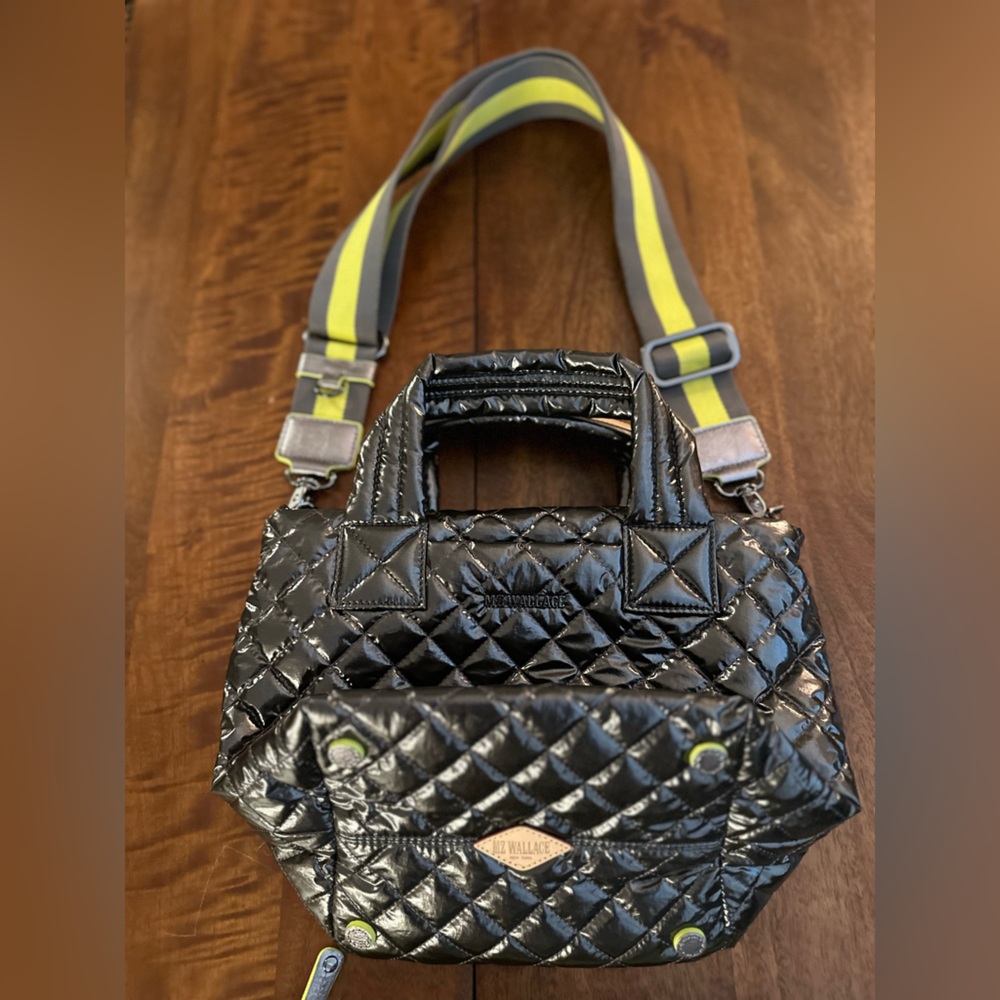 MZ Wallace Laquered Metallic Metro Mini Tote